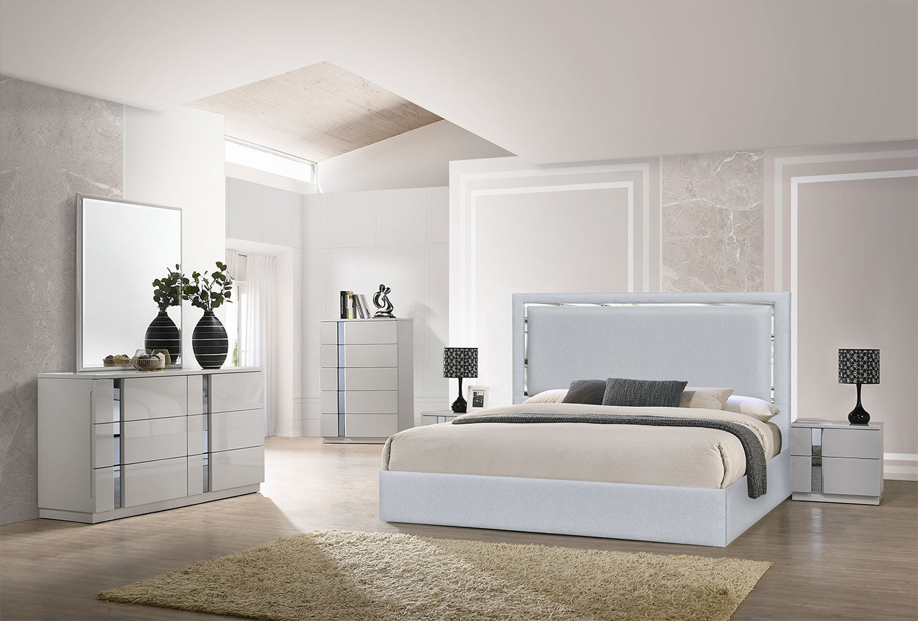 Monet Bed in Silver Grey - Canal Furniture
