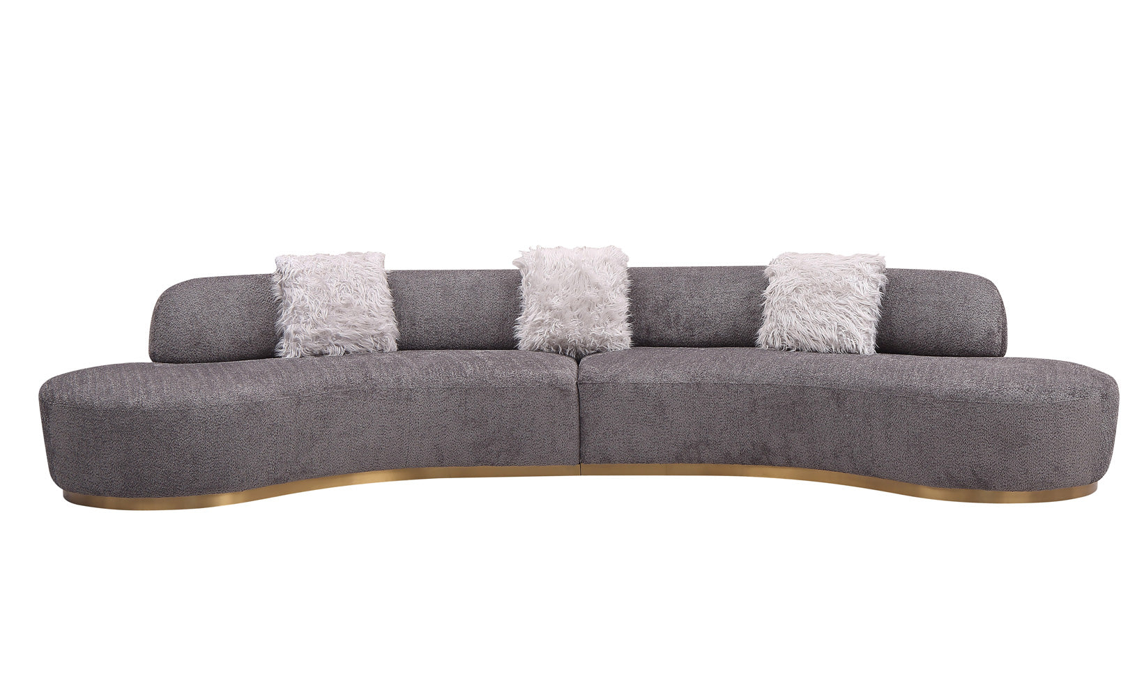 Moon Fabric Sectional in Dark Grey | J&M Furniture - Canal Furniture