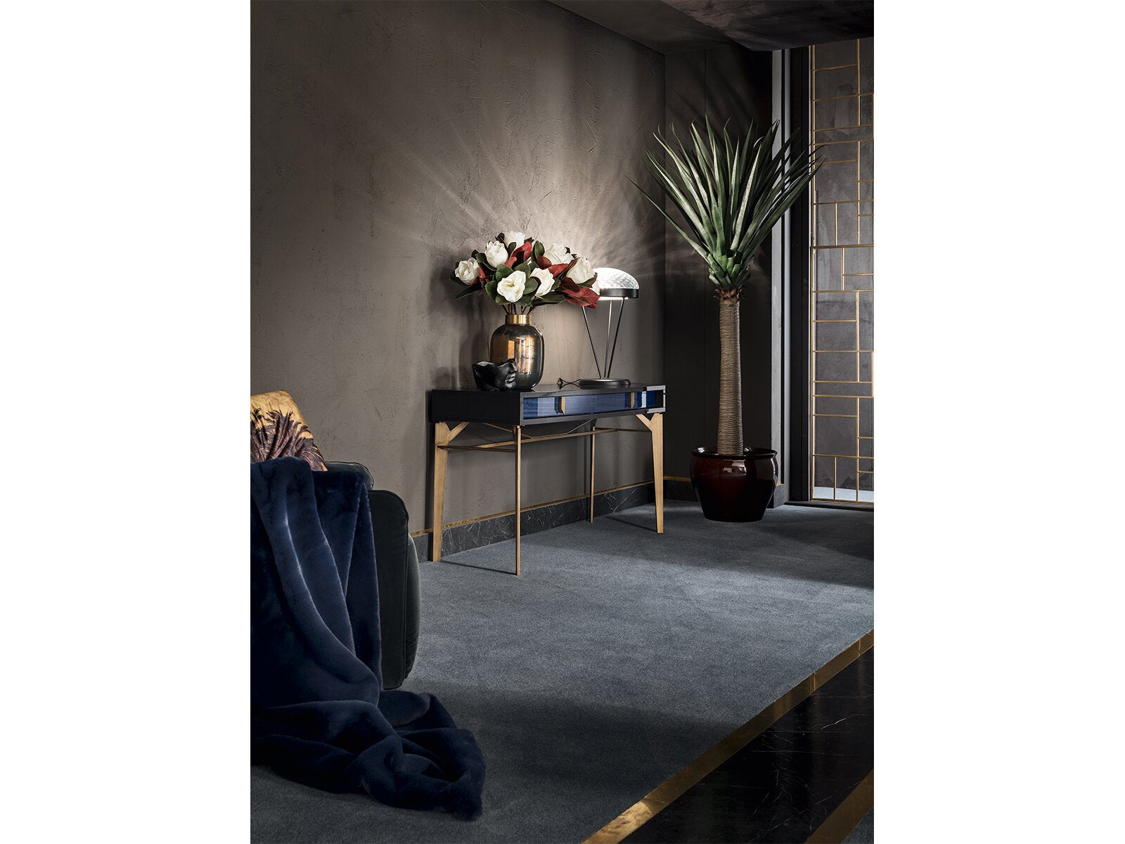 Oceanum Desk in Blue - Canal Furniture