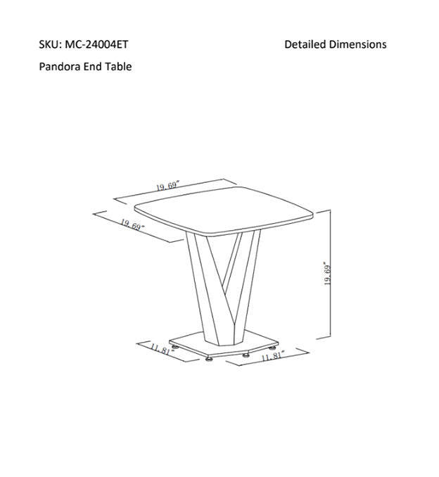 Pandora End Table | J&M Furniture - Canal Furniture