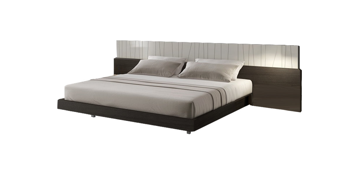 Porto Bedroom in Wenge (Queen Bed, 2 NS, Dresser) | Open Box 30% OFF - Canal Furniture
