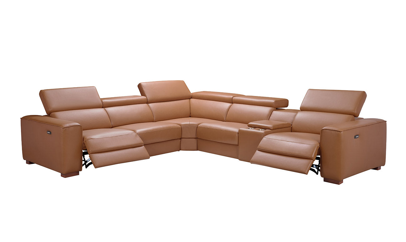Salvador Motion Sectional in Pumpkin | J&M Furniture - Canal Furniture