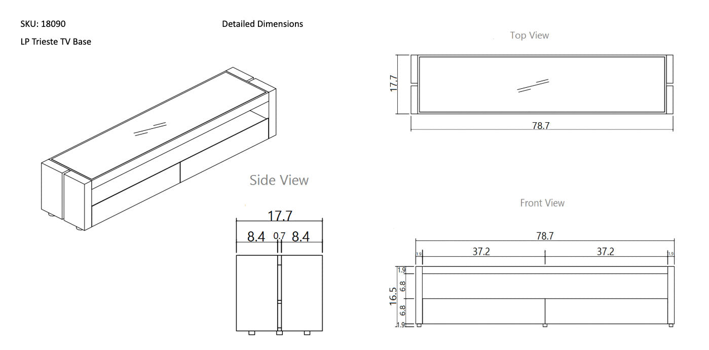 Trieste TV Stand | J&M Furniture - Canal Furniture