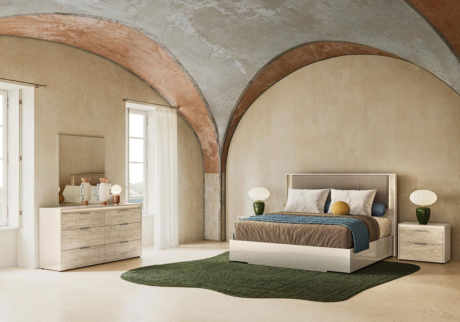 Tullia Upholstered Bed | Alf Italia - Canal Furniture
