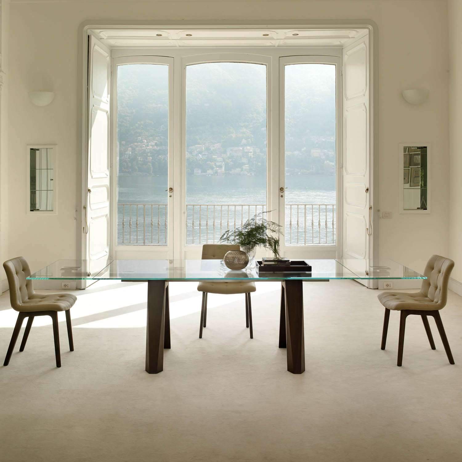 Bontempi Casa Aron Glass Table 20.07