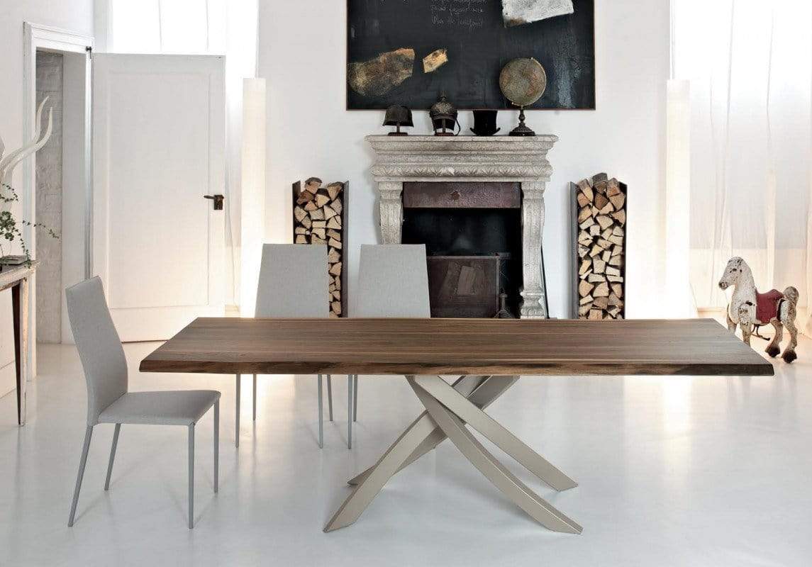 Bontempi Casa Artistico Walnut Table
