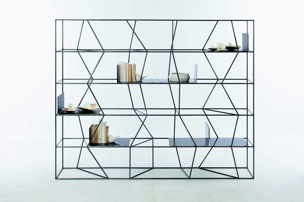 Bontempi Casa Bookcases Lexington Metal Bookcase 16.16