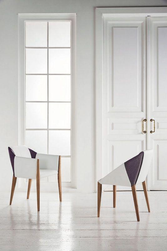 Bontempi Casa Dining Chair Bontempi Sveva Leather Chair by Toshiyuki Yoshino 34.06-34.07