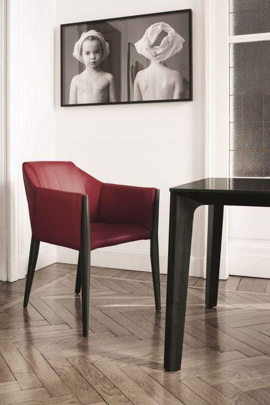 Bontempi Casa Dining Chair Bontempi Sveva Leather Chair by Toshiyuki Yoshino 34.06-34.07