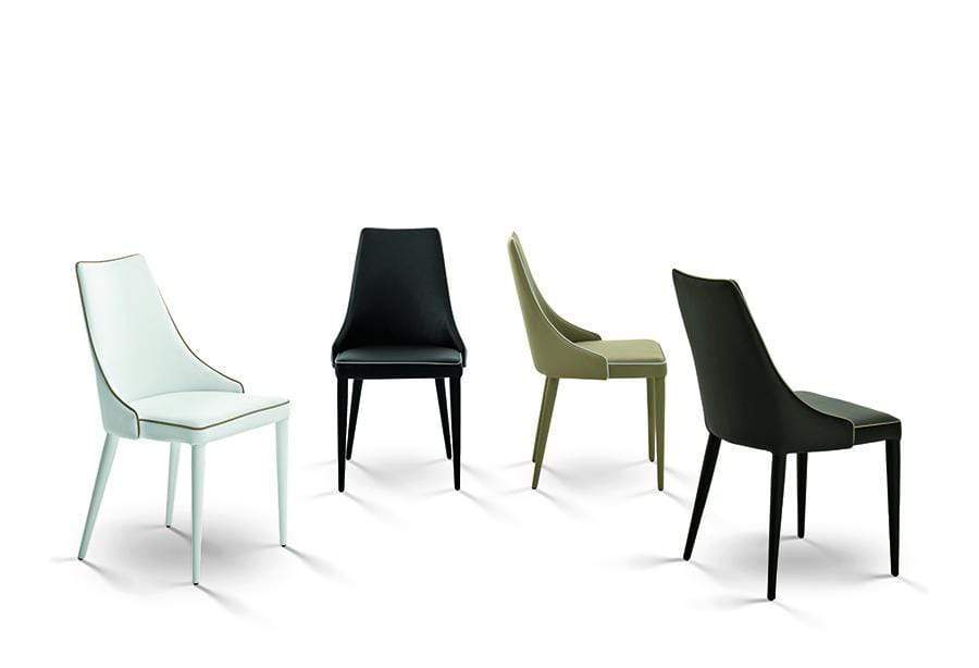 Bontempi Casa Dining Chair Clara Leather Upholstered Chair 40.90