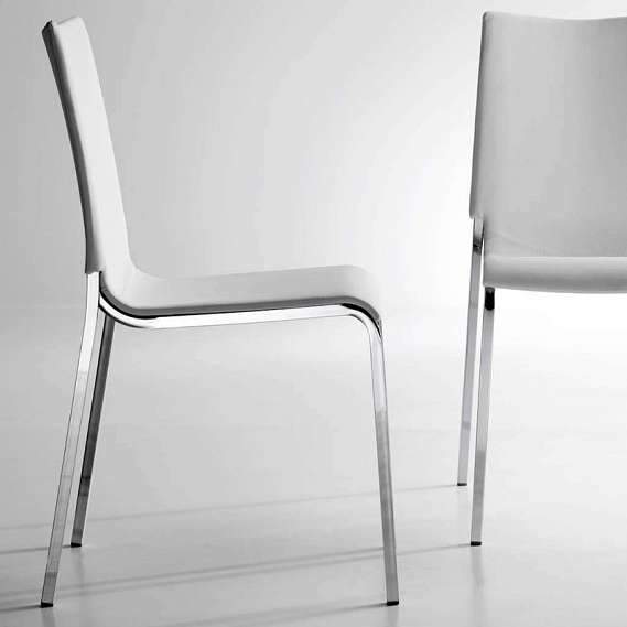 Bontempi Casa Dining Chair Eva Stackable Armless Chair 04.22