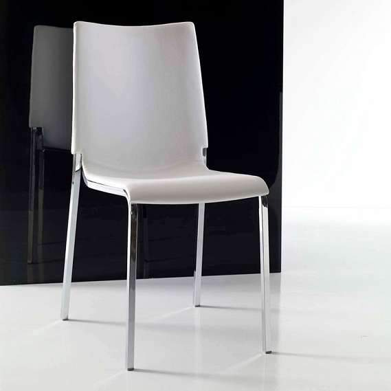 Bontempi Casa Dining Chair Eva Stackable Armless Chair 04.22
