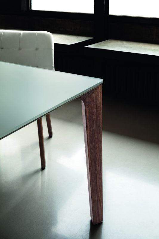 Bontempi Casa Dining Table Versus Wooden Lacquered Glass Top Table 20.52 - 20.54