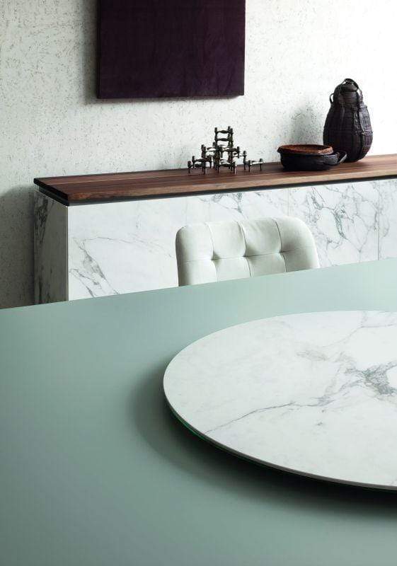 Bontempi Casa Dining Table Versus Wooden Lacquered Glass Top Table 20.52 - 20.54