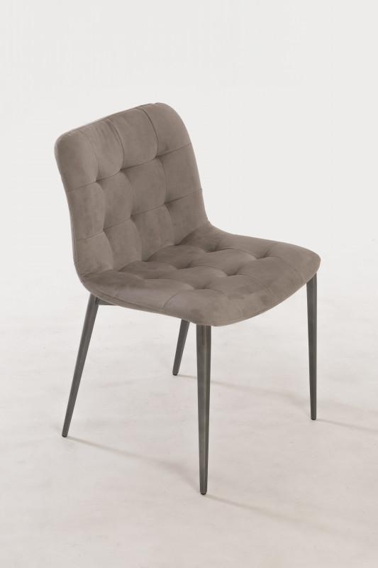 Bontempi Casa Kuga Upholstered Metal Leg Chair 40.38