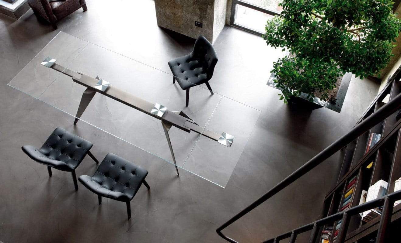 Bontempi Casa Ramos Glass Table 20.25