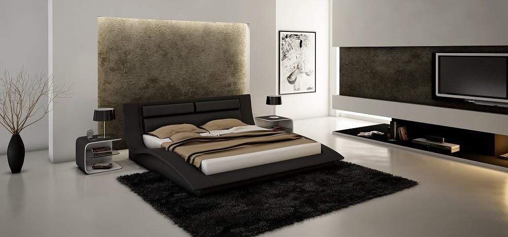 J and M Furniture Bedroom Sets Copy of Wave Bedroom Collection in Black