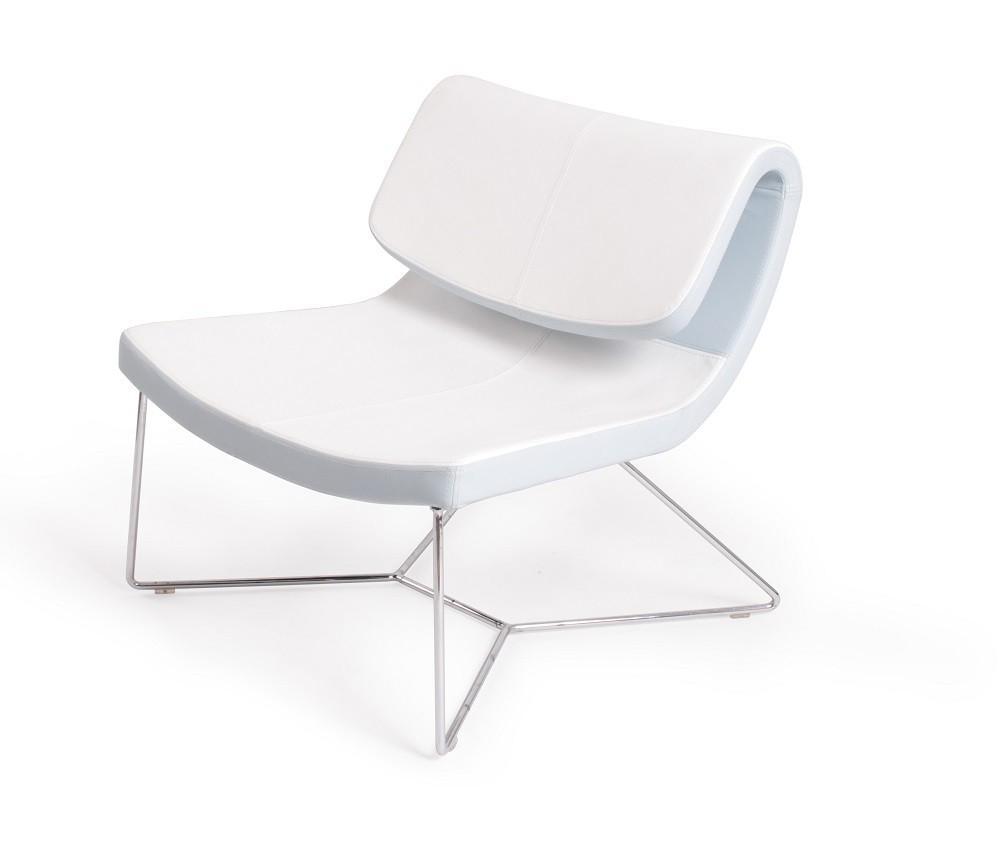 J and M Furniture Chair White Hollywood Chair in Black