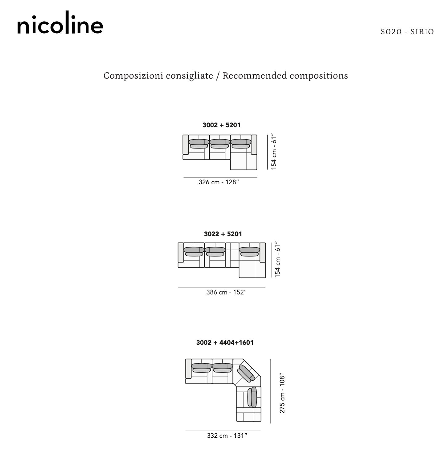 Sirio Leather Sectional | Nicoline Italia