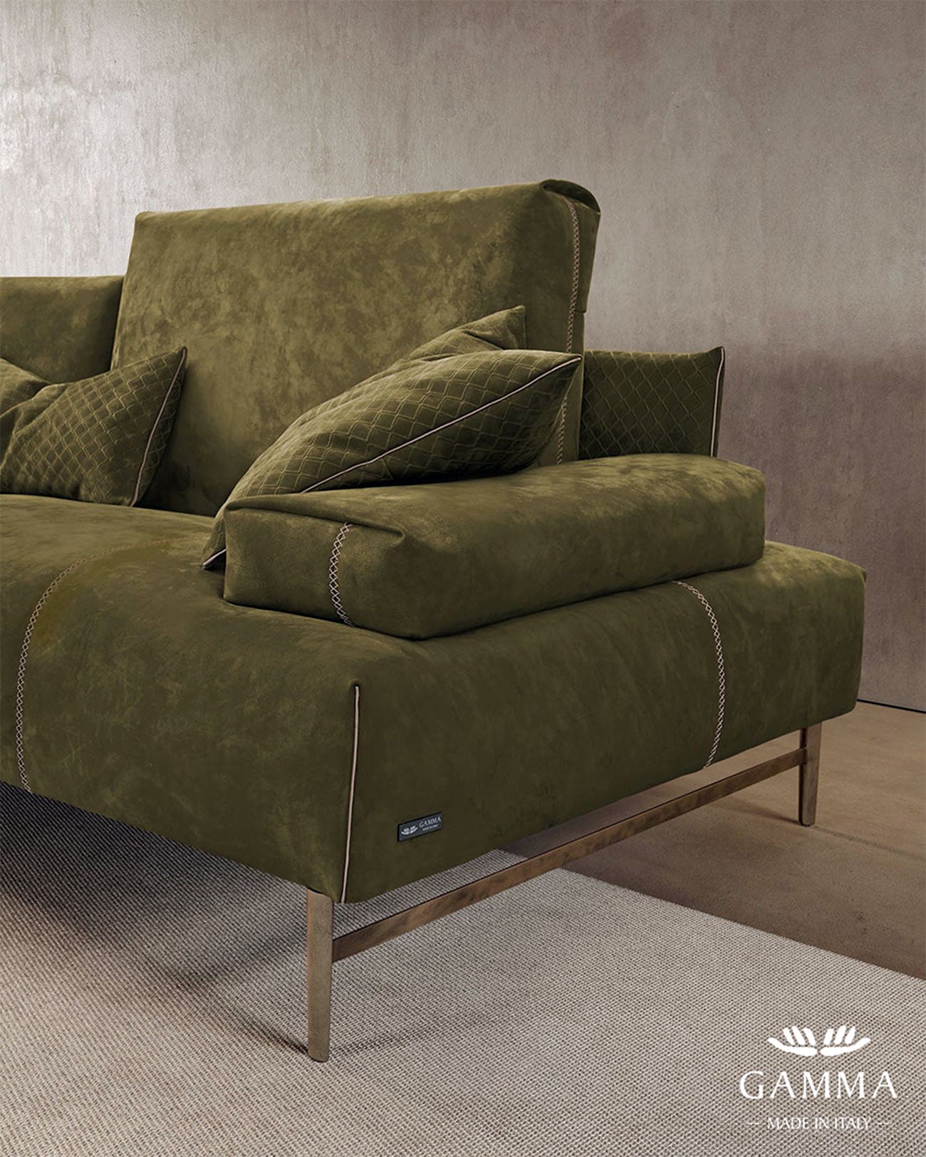 Saks Sofa by Gamma | Modern Italian Leather Modular Sofa – ItalMod