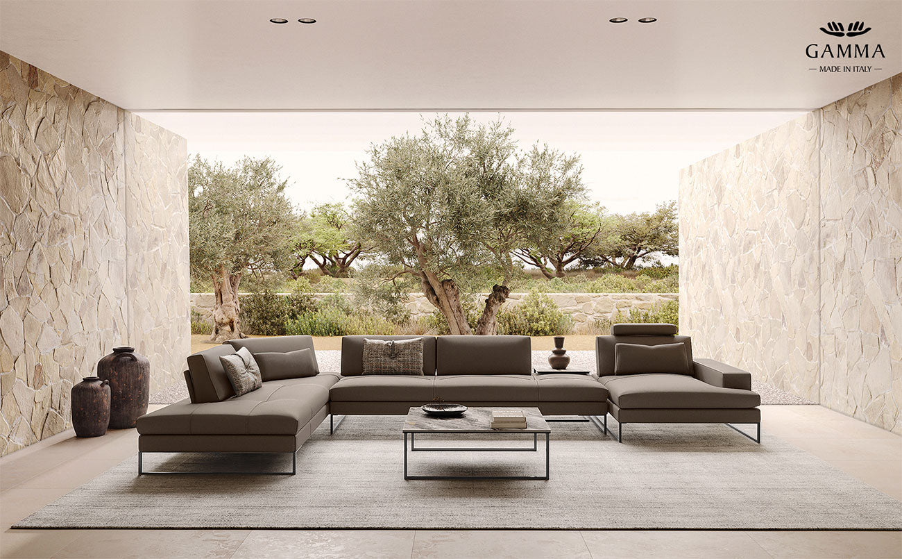 Sunset Sofa by Gamma | Modular Italian Leather Sofa – ItalMod
