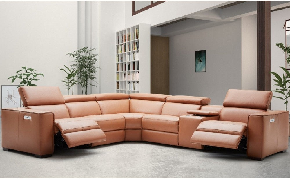 Picasso Motion Sectional in Caramel | J&M Furniture - Canal Furniture