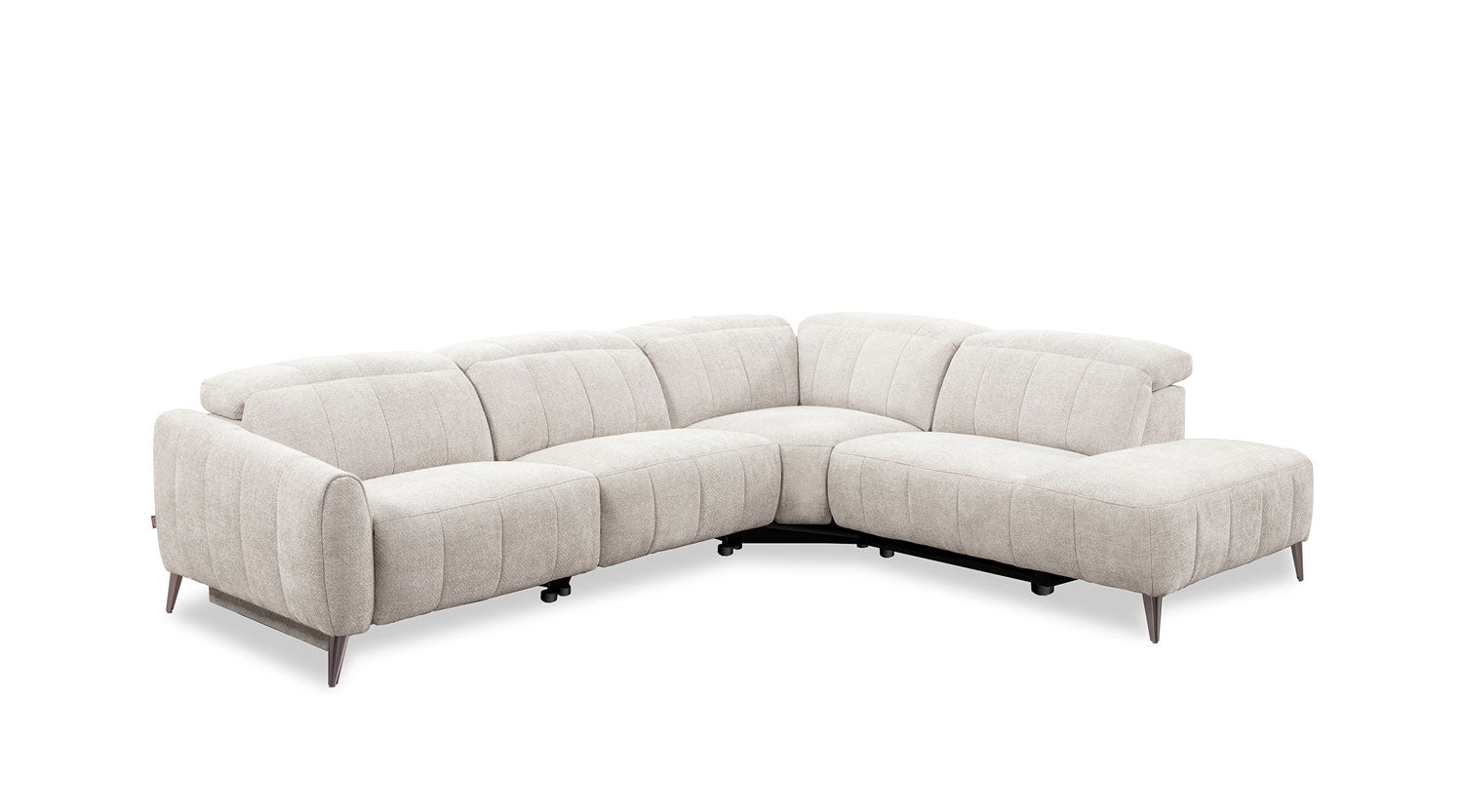 50738 Motion Fabric Sectional in Light Grey | J&M Furniture - Canal Furniture