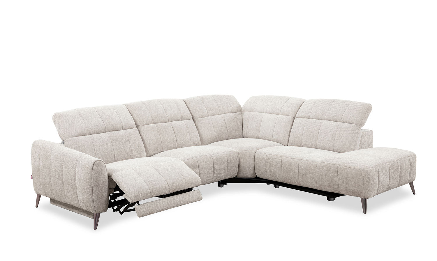 50738 Motion Fabric Sectional in Light Grey | J&M Furniture - Canal Furniture