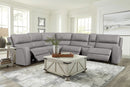 70815M Reclining Sectional in Grey | J&M Furniture