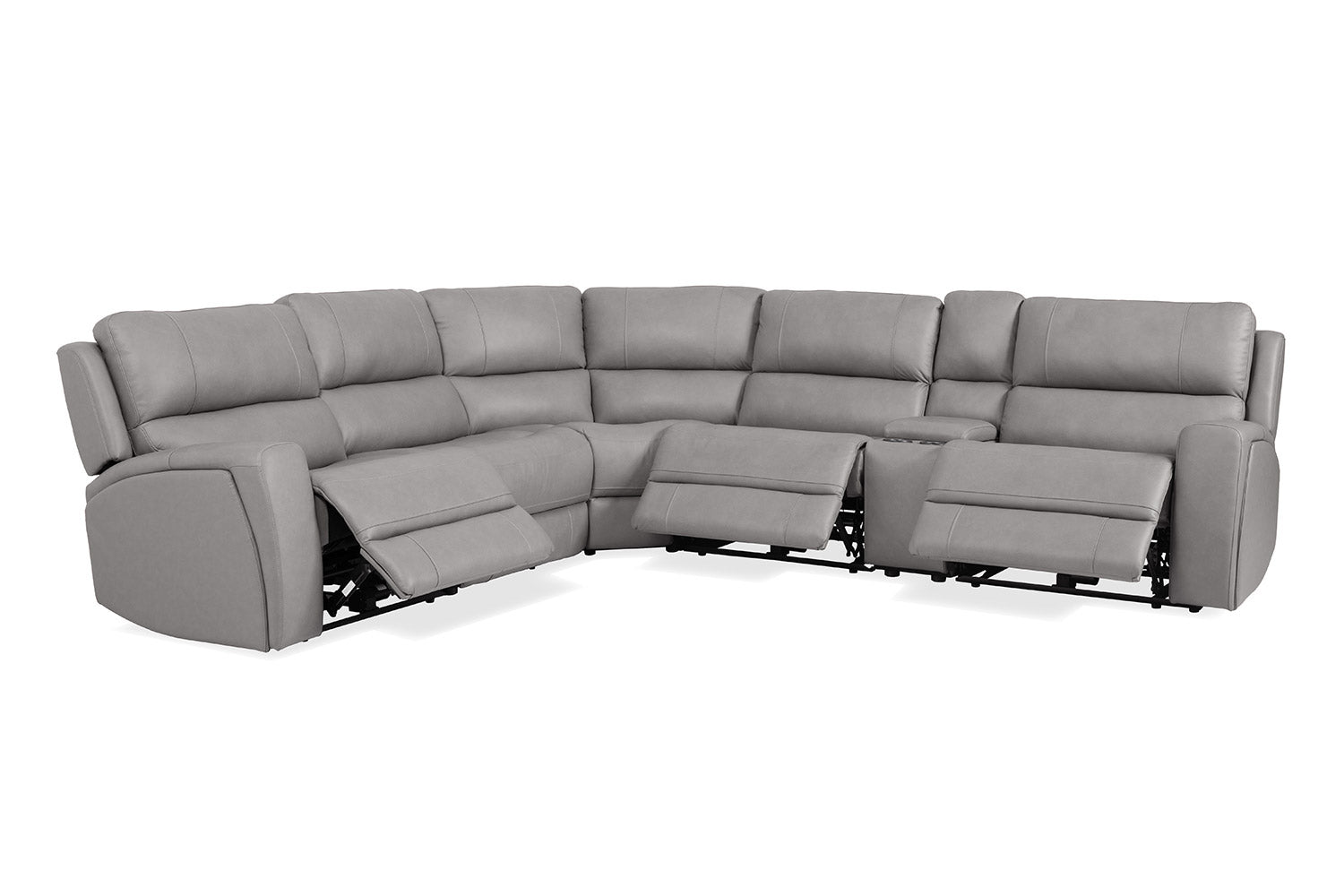 70815M Reclining Sectional in Grey | J&M Furniture - Canal Furniture
