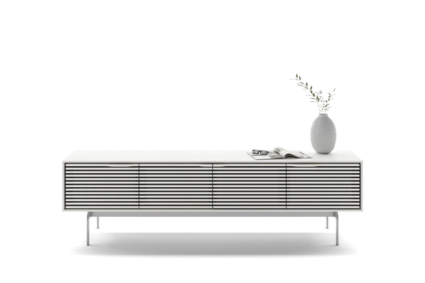 Align 7473 Sideboard Satin White | BDI - Canal Furniture