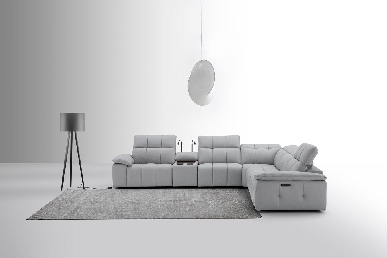 Beaumont Power Recliner 8301 in Light Grey | J&M Furniture - Canal Furniture