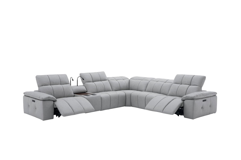 Beaumont Power Recliner 8301 in Light Grey | J&M Furniture