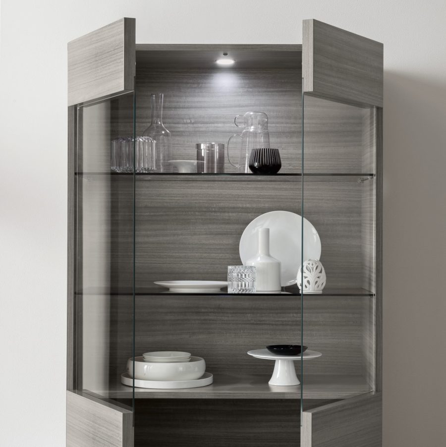 Iris 2 Door Curio - Canal Furniture