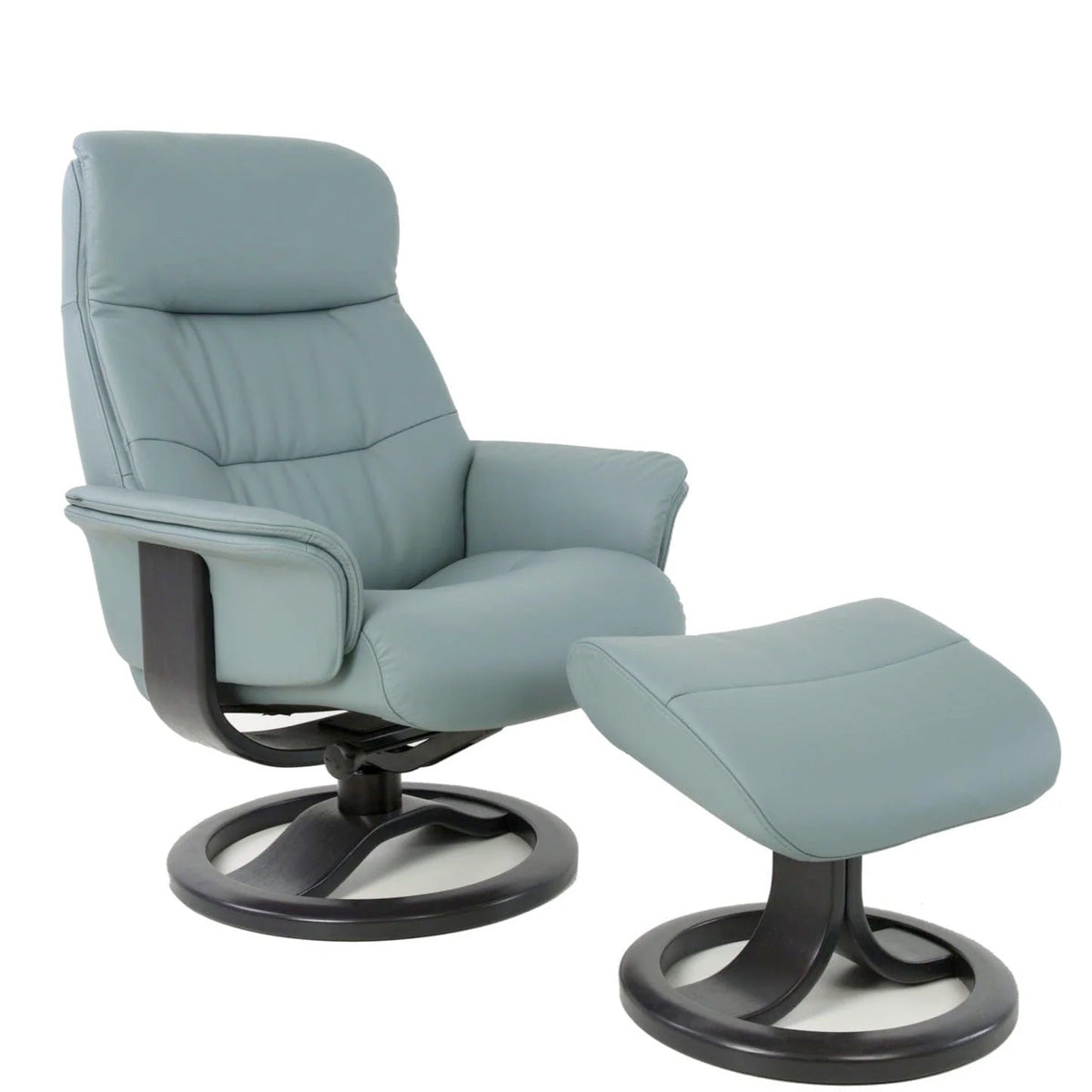 Anne R Recliner in Ice | Fjords - Canal Furniture