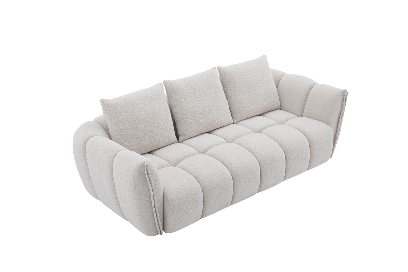 Lennox Fabric Loveseat in Light Grey | J&M Furniture - Canal Furniture