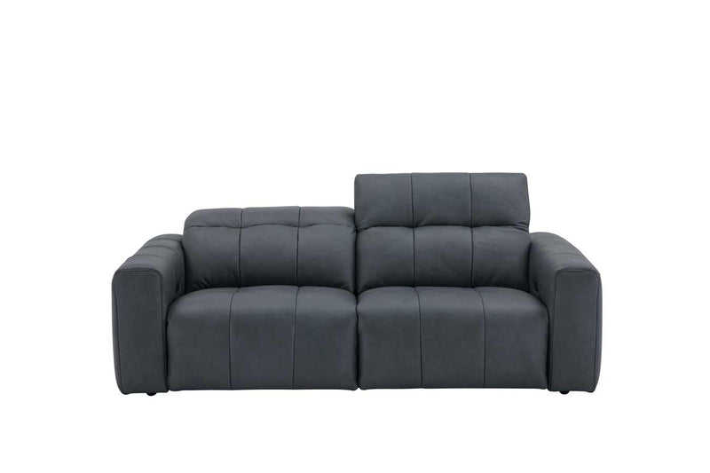 Prescott Leather Sofa in Dark Grey | J&M Furniture