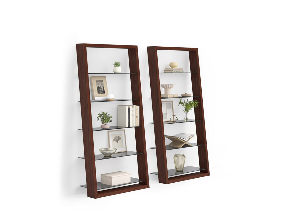 Eileen 5166 Modern Leaning Glass Shelf | BDI Furniture - Canal Furniture