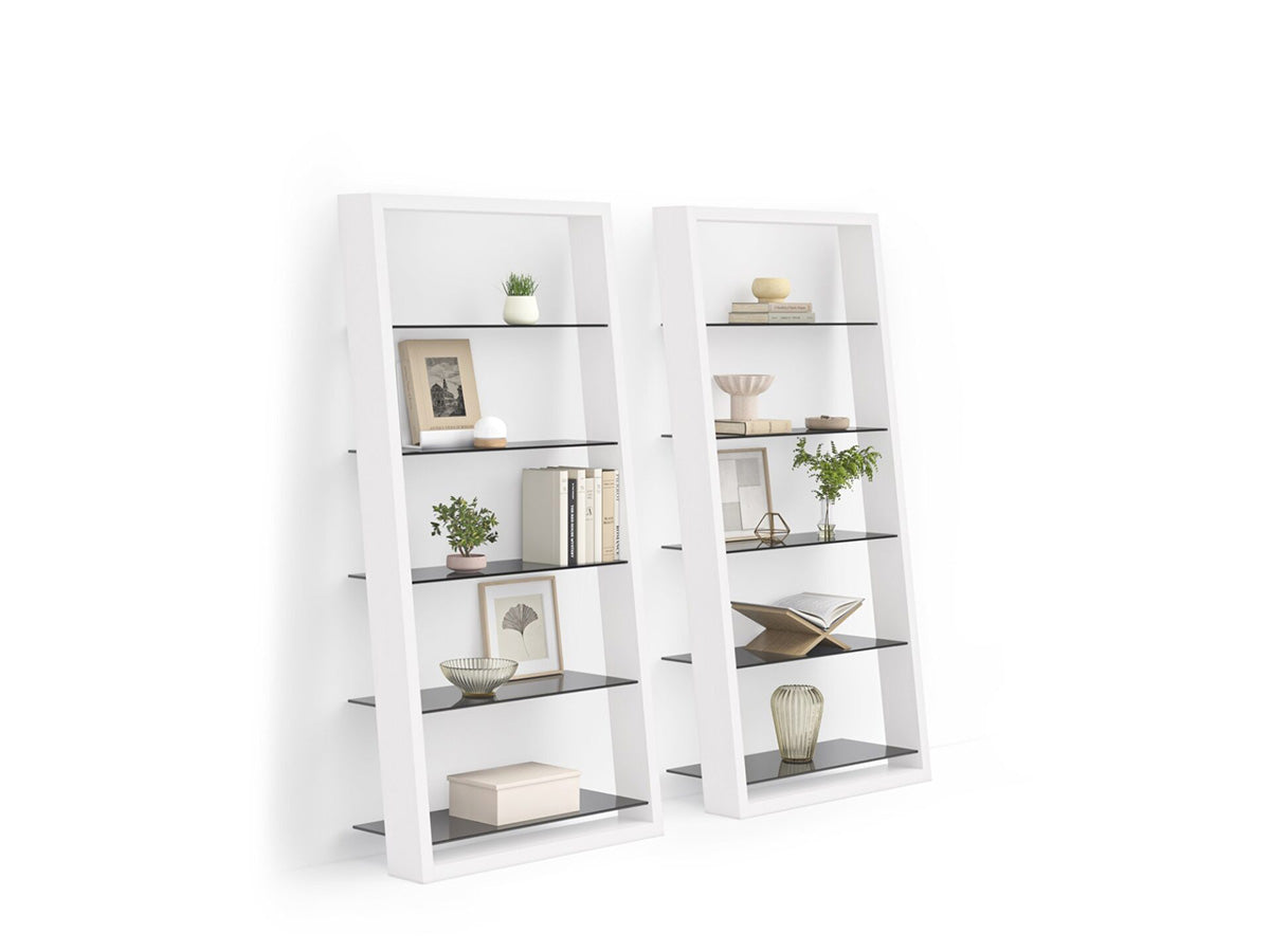 Eileen 5166 Modern Leaning Glass Shelf | BDI Furniture - Canal Furniture