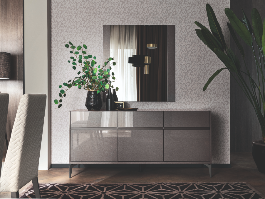 Graphite Dresser Mirror - Canal Furniture