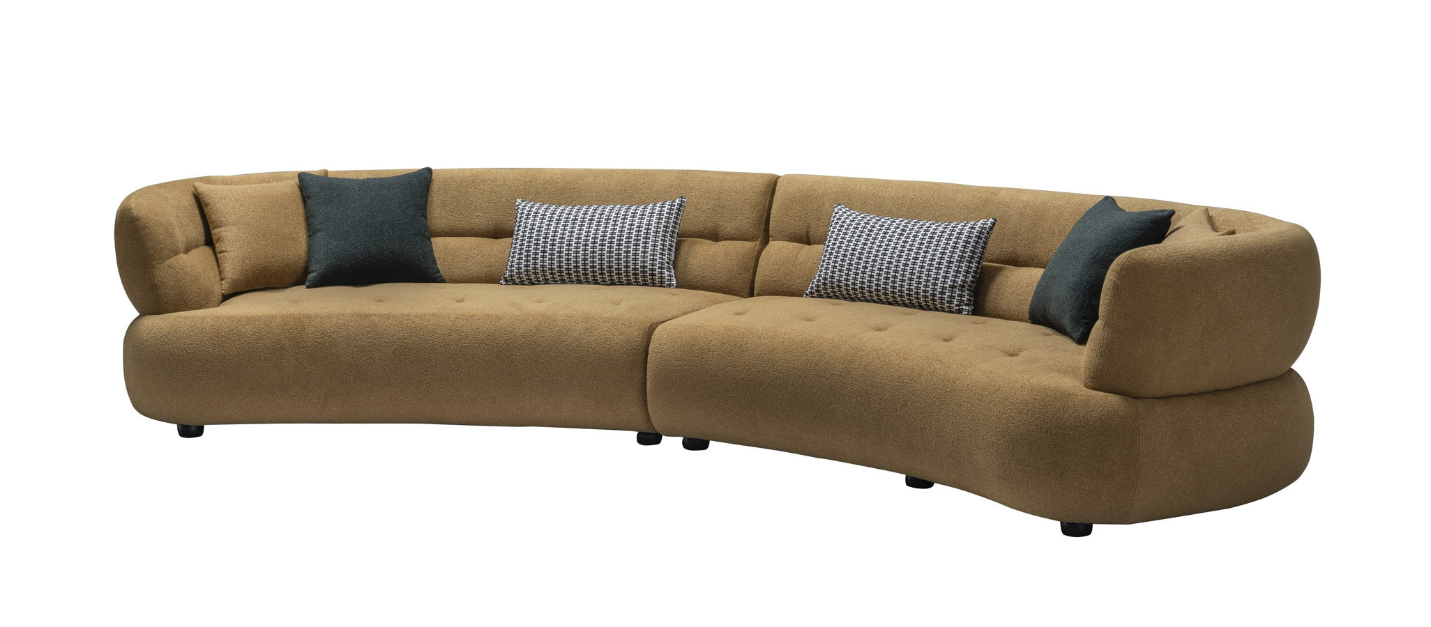 HF5509 Modern Fabric Sofa in Gold | J&M Furniture - Canal Furniture