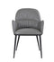 Kora Leather Armchair in Dark Grey | J&M Furniture