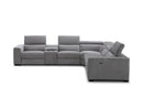 Picasso Motion Fabric Sectional in Light Grey | J&M Furniture