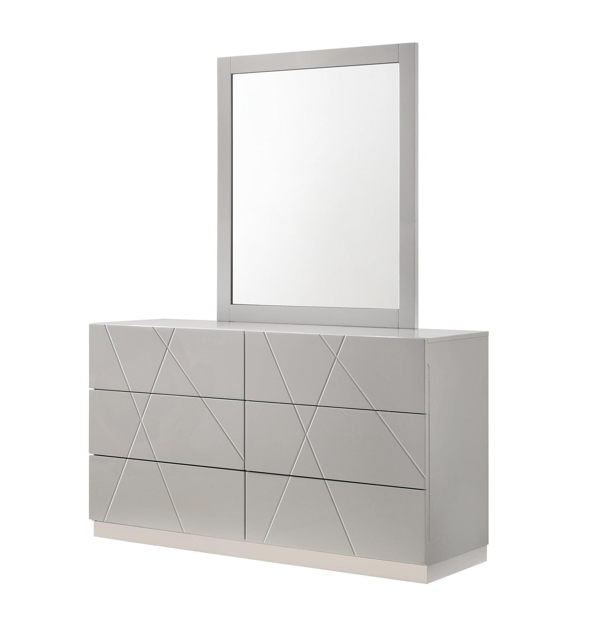 Naples Dresser & Mirror in Grey - Canal Furniture