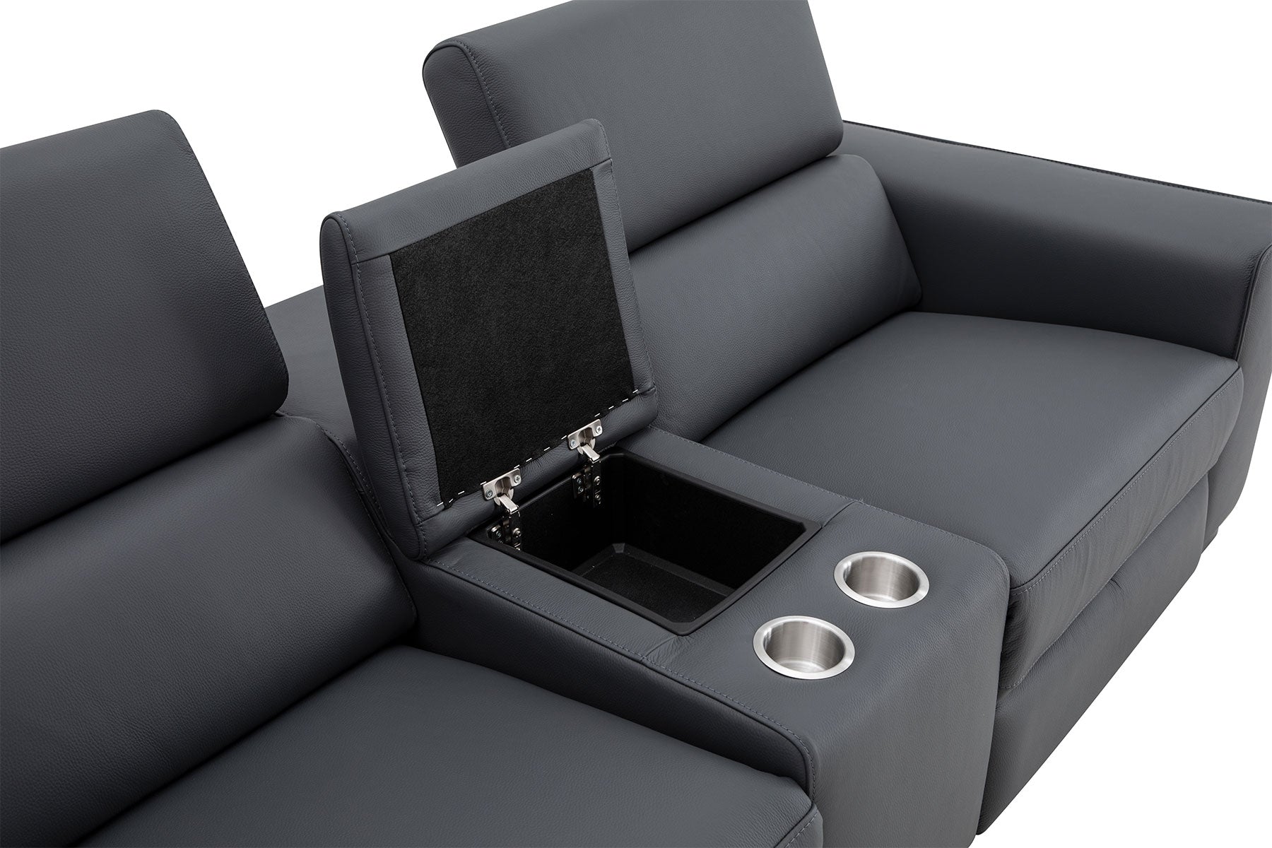 Picasso Loveseat with Console In Blue Grey | J&M Furniture - Canal Furniture