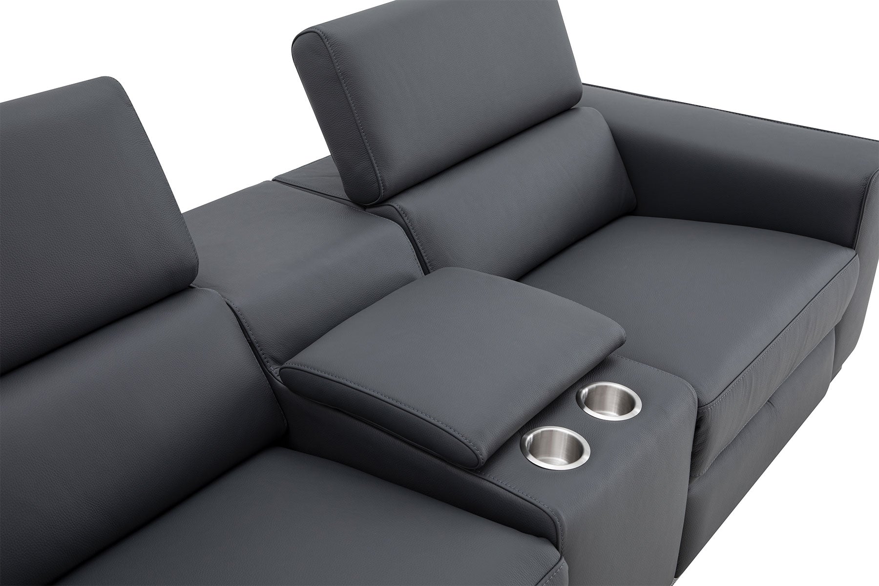 Picasso Loveseat with Console In Blue Grey | J&M Furniture - Canal Furniture