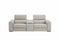 Picasso Loveseat with Console In Silver Grey | J&M Furniture