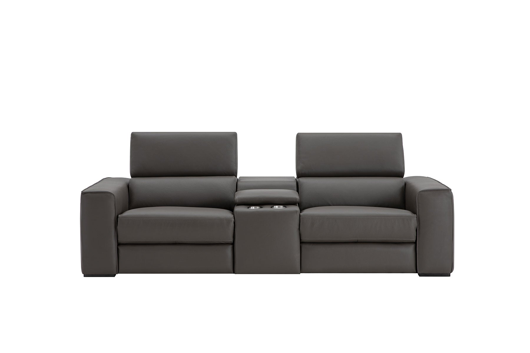 Picasso Loveseat with Console In Dark Grey | J&M Furniture - Canal Furniture