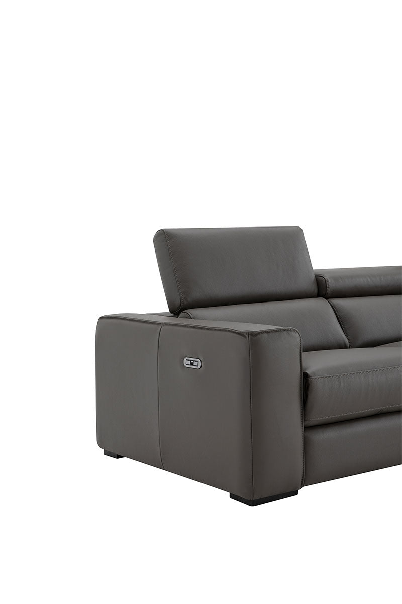 Picasso Loveseat with Console In Dark Grey | J&M Furniture - Canal Furniture