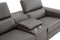 Picasso Loveseat with Console In Dark Grey | J&M Furniture